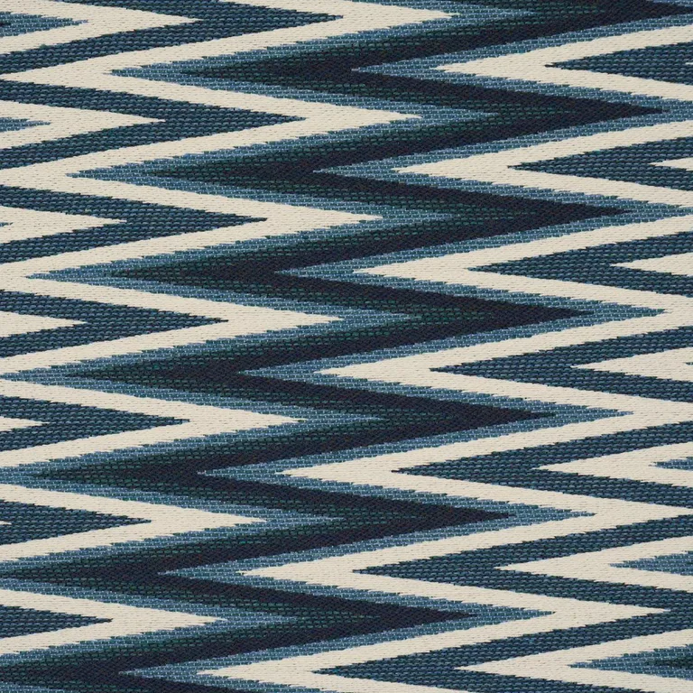 Schumacher 87030 Wedge Weave Blue fabric swatch