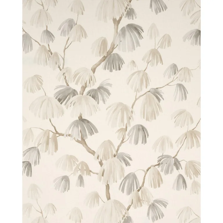 Schumacher 180351 Weeping Pine Neutral fabric swatch