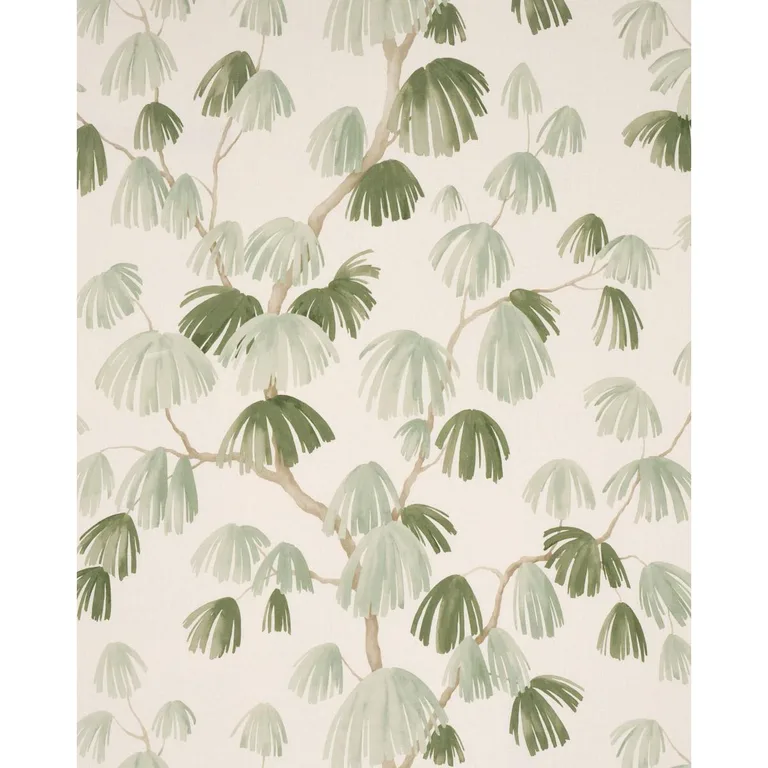 Schumacher 180352 Weeping Pine Sage fabric swatch