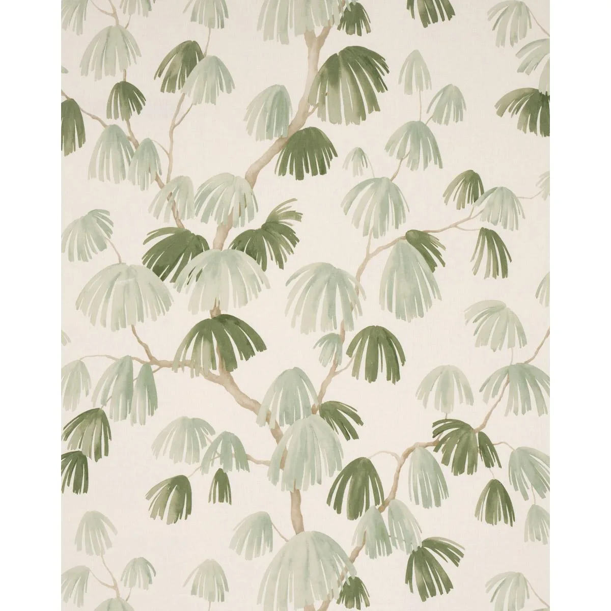 Schumacher 180352 Weeping Pine Sage fabric swatch