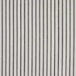 Schumacher 60077 Wellfleet Ticking Stripe Black fabric swatch