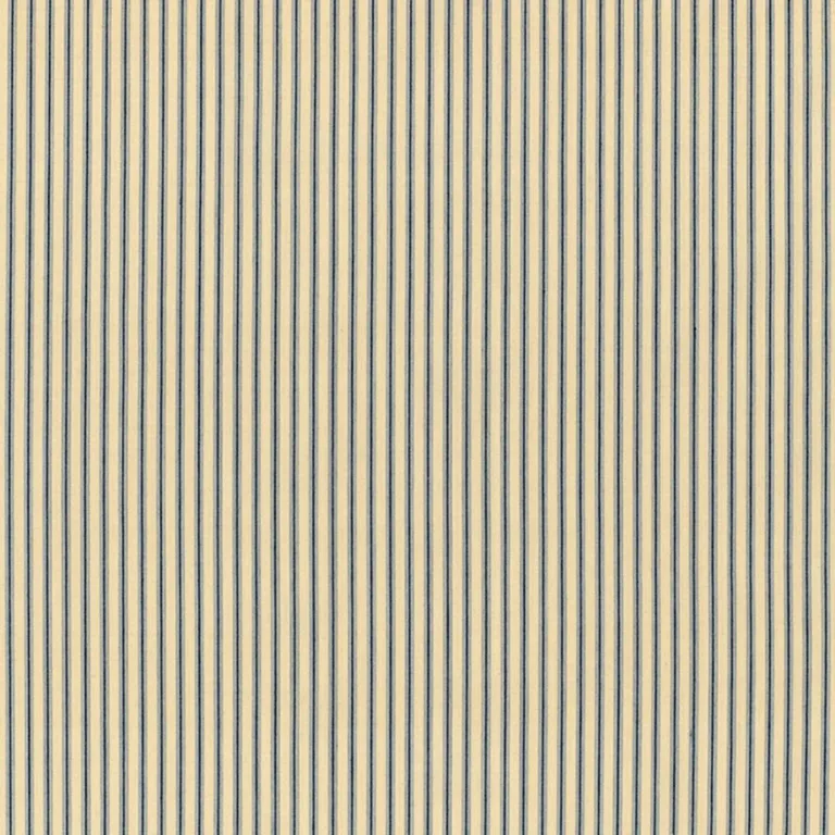 Schumacher 60073 Wellfleet Ticking Stripe Chambray fabric swatch