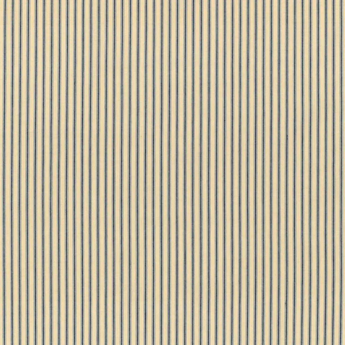 Schumacher 60073 Wellfleet Ticking Stripe Chambray fabric swatch