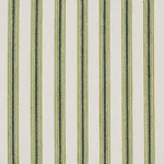 Schumacher 60075 Wellfleet Ticking Stripe Green fabric swatch