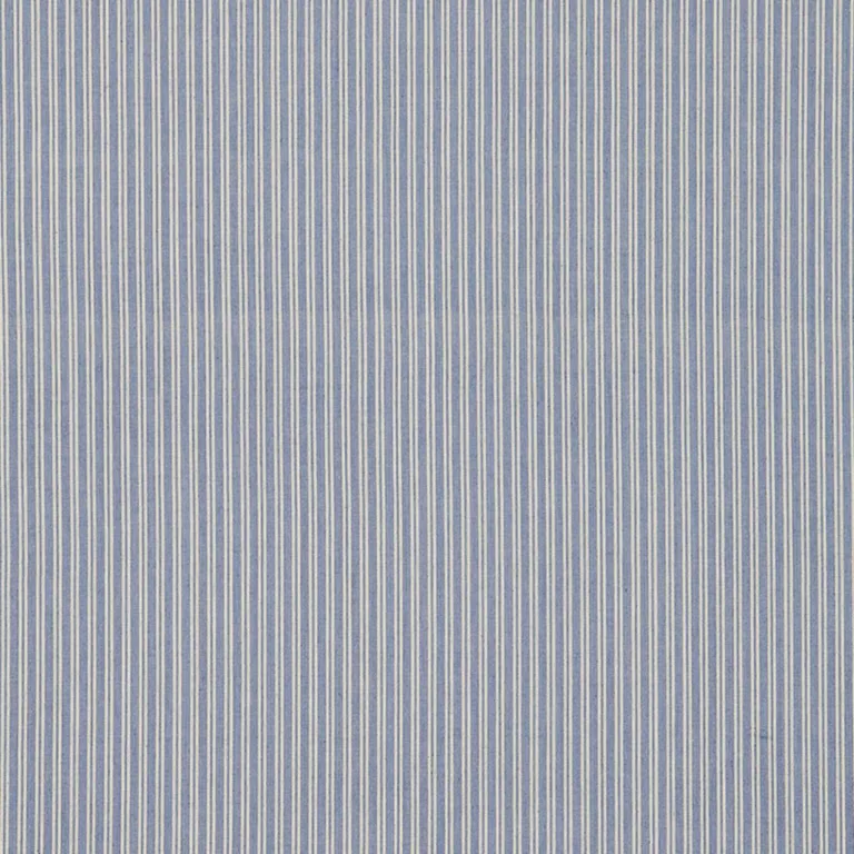 Schumacher 60072 Wellfleet Ticking Stripe Pacific fabric swatch