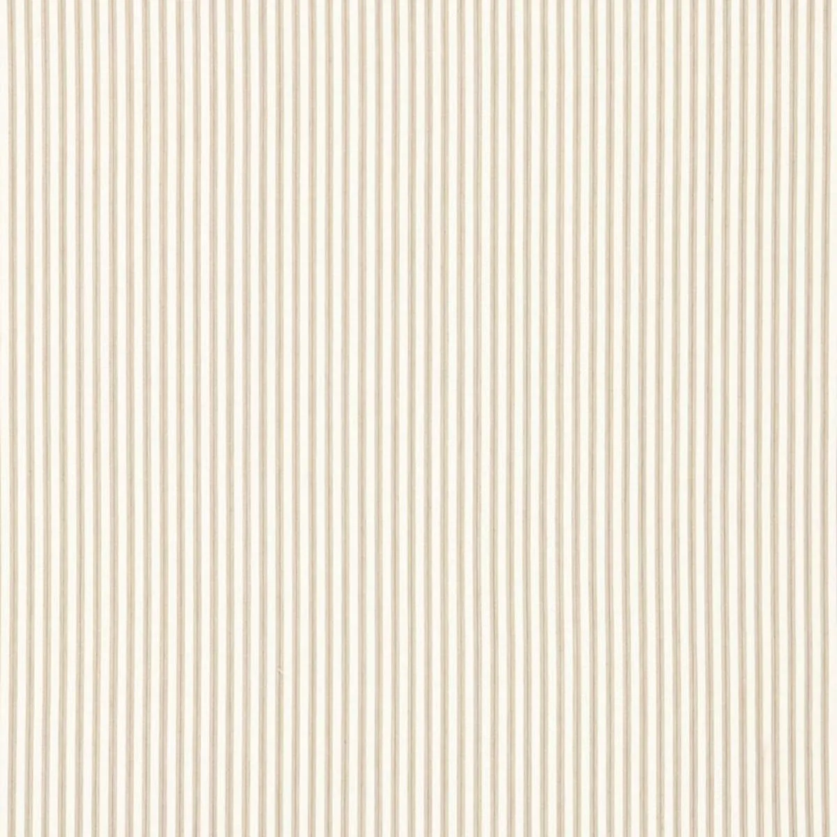 Schumacher 66020 Wellfleet Ticking Stripe Pebble fabric swatch