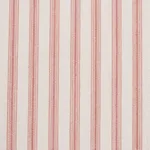 Schumacher 60074 Wellfleet Ticking Stripe Pink fabric swatch