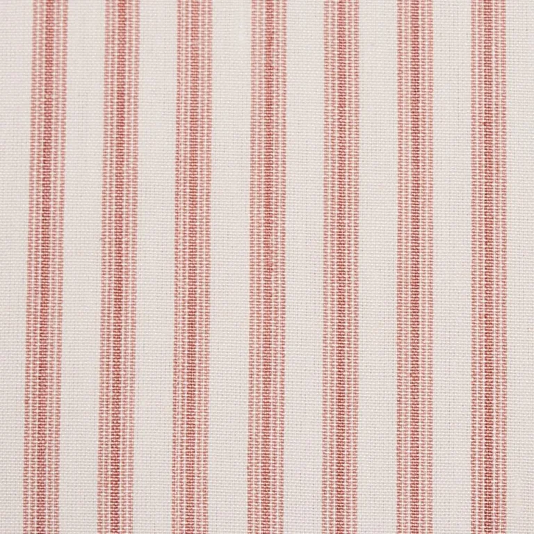 Schumacher 60074 Wellfleet Ticking Stripe Pink fabric swatch