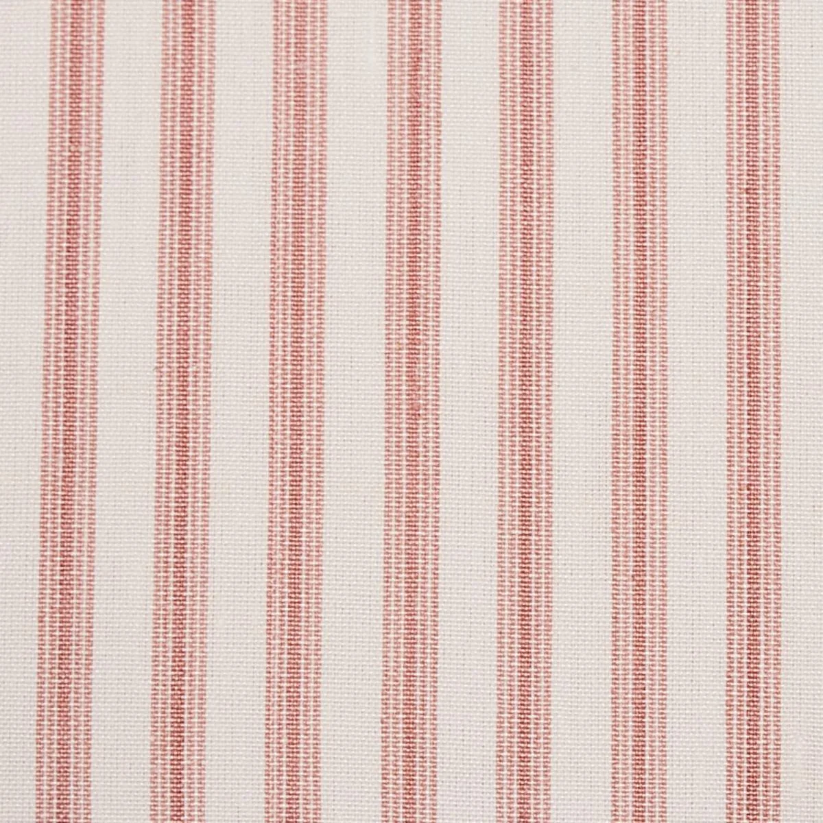 Schumacher 60074 Wellfleet Ticking Stripe Pink fabric swatch