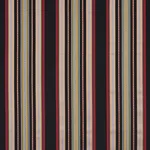 Schumacher 3322025 Wellington Stripe Black fabric swatch