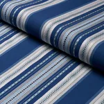 Schumacher 3322024 Wellington Stripe Blue fabric swatch