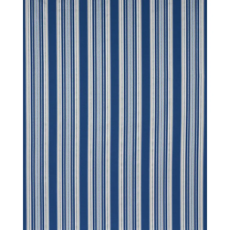 Schumacher 3322024 Wellington Stripe Blue fabric swatch