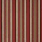Schumacher 3322023 Wellington Stripe Multi On Spice fabric swatch