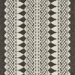 Schumacher 75474 Wentworth Embroidery Carbon fabric swatch