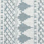 Schumacher 75475 Wentworth Embroidery Chambray fabric swatch