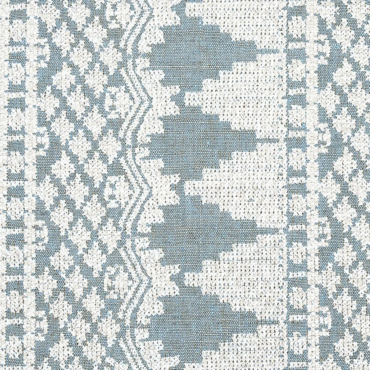 Schumacher 75475 Wentworth Embroidery Chambray fabric swatch
