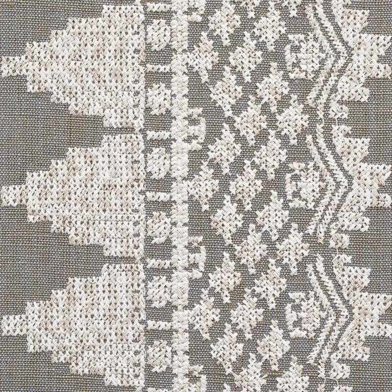Schumacher 75471 Wentworth Embroidery Haze fabric swatch