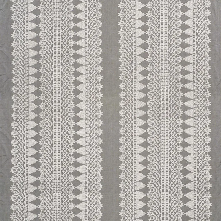 Schumacher 75471 Wentworth Embroidery Haze fabric swatch