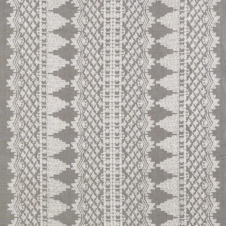 Schumacher 75471 Wentworth Embroidery Haze fabric swatch