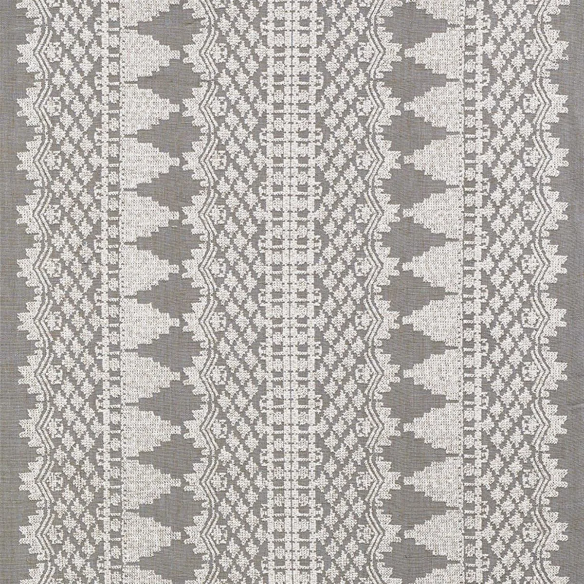 Schumacher 75471 Wentworth Embroidery Haze fabric swatch