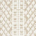 Schumacher 75472 Wentworth Embroidery Natural fabric swatch