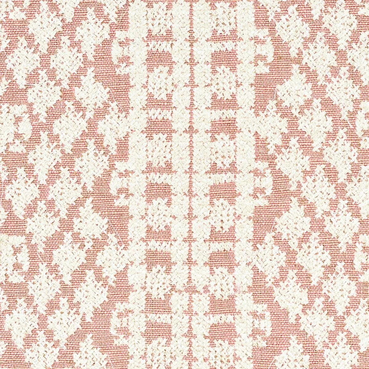 Schumacher 75473 Wentworth Embroidery Rose fabric swatch