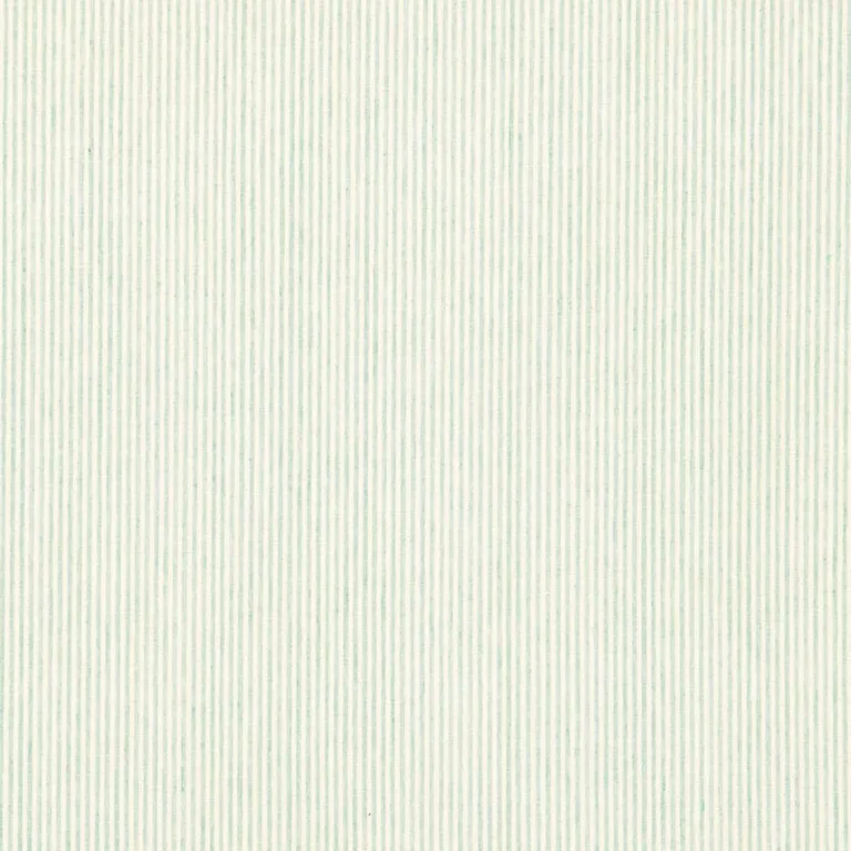 Schumacher 65984 Wesley Linen Ticking Stripe Aqua fabric swatch
