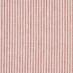 Schumacher 65988 Wesley Linen Ticking Stripe Coral fabric swatch