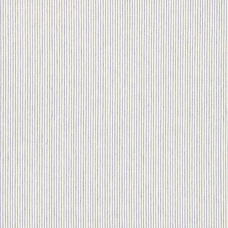 Schumacher 65983 Wesley Linen Ticking Stripe Delft fabric swatch