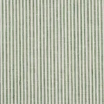 Schumacher 65986 Wesley Linen Ticking Stripe Green fabric swatch