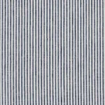 Schumacher 65987 Wesley Linen Ticking Stripe Indigo fabric swatch