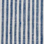 Schumacher 65987 Wesley Linen Ticking Stripe Indigo fabric swatch