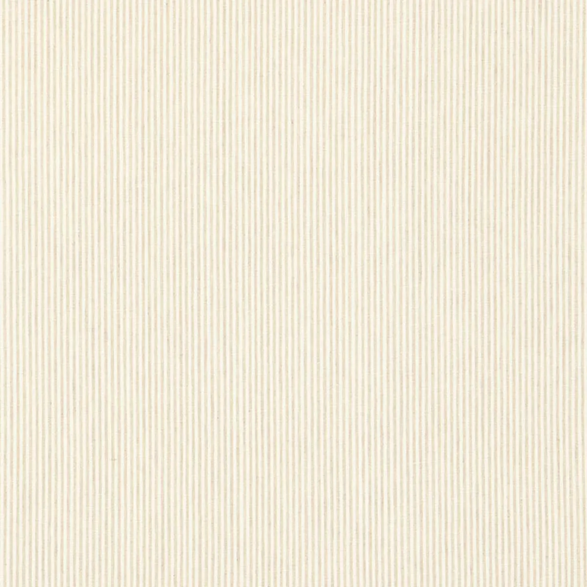 Schumacher 65982 Wesley Linen Ticking Stripe Sand fabric swatch
