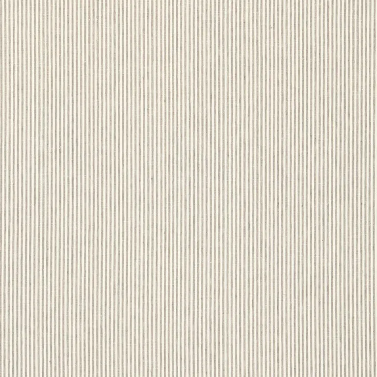 Schumacher 65980 Wesley Linen Ticking Stripe Umber fabric swatch