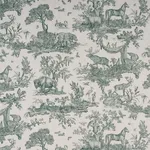 Schumacher 182272 Western Toile Forest fabric swatch
