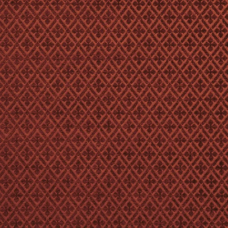Schumacher 43451 Whittington Chenille Poppy fabric swatch