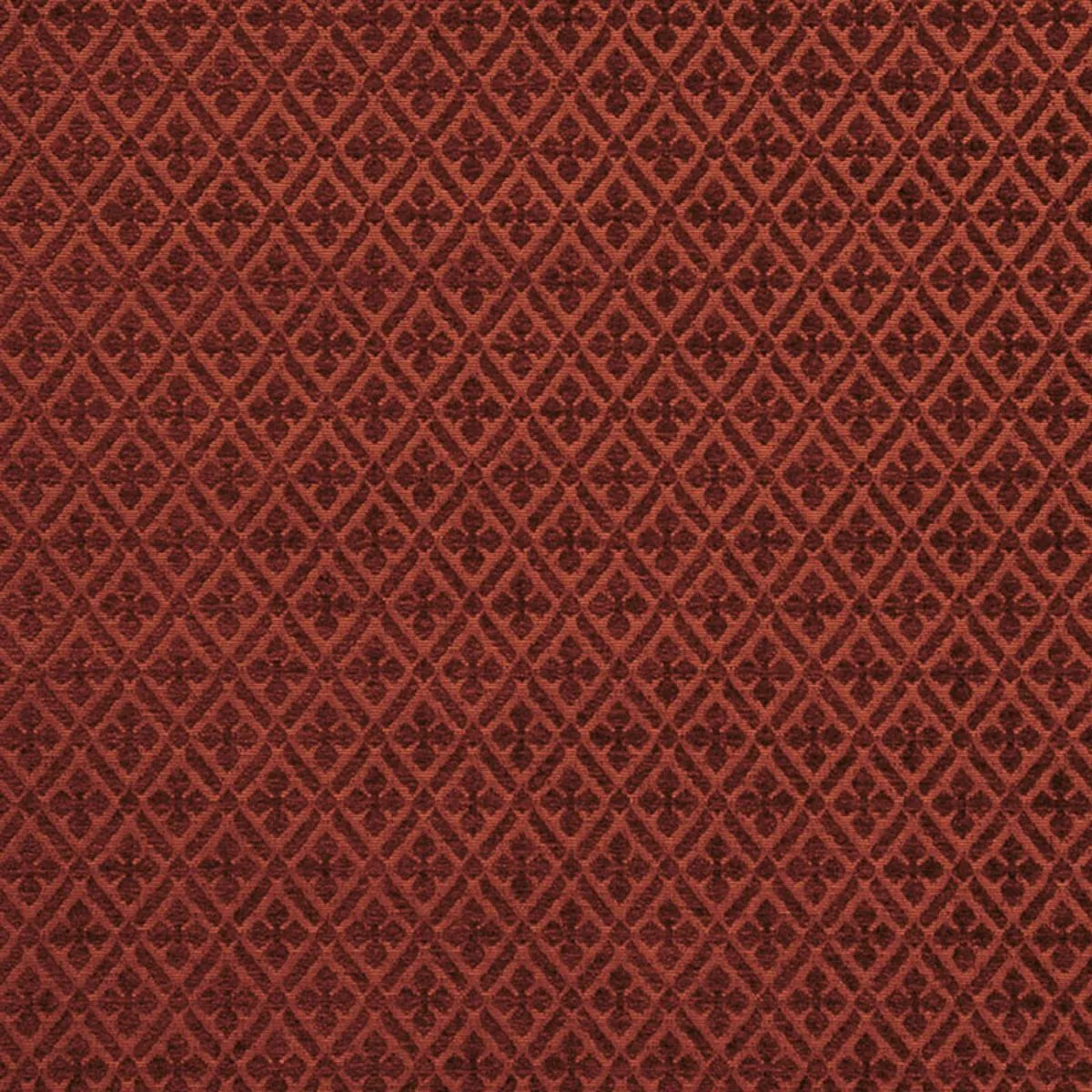 Schumacher 43451 Whittington Chenille Poppy fabric swatch