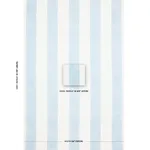 Schumacher 181810 Wide Hand Block Stripe Blue fabric swatch