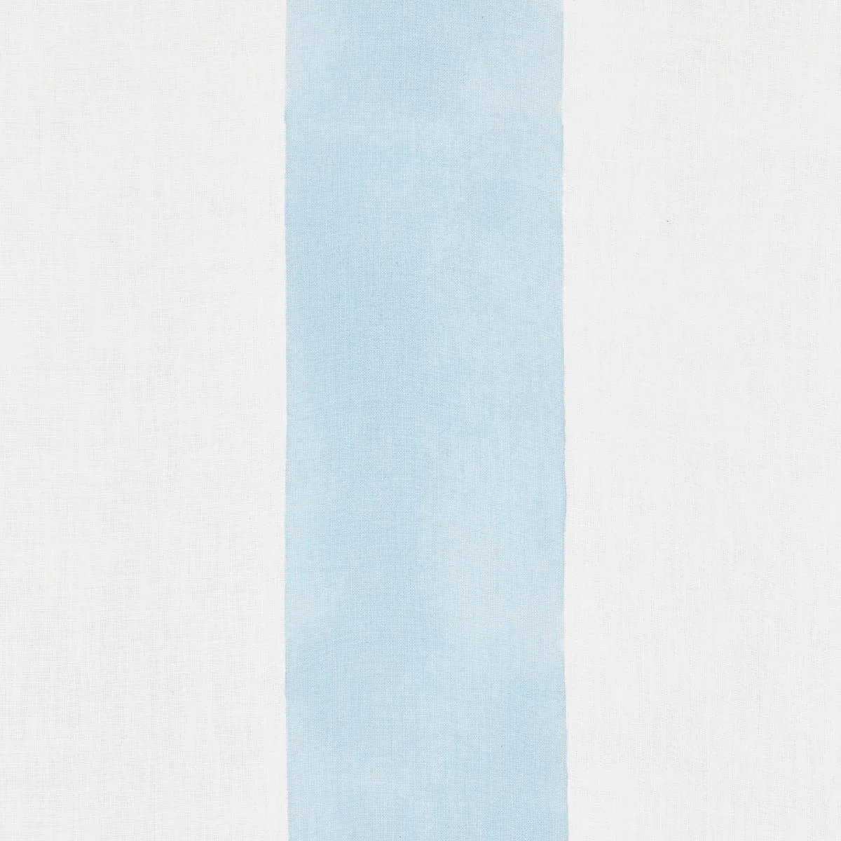 Schumacher 181810 Wide Hand Block Stripe Blue fabric swatch