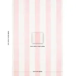 Schumacher 181811 Wide Hand Block Stripe Pink fabric swatch