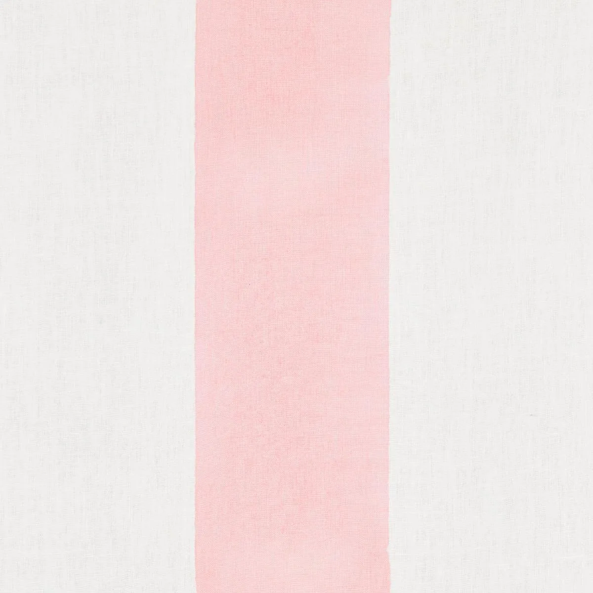Schumacher 181811 Wide Hand Block Stripe Pink fabric swatch