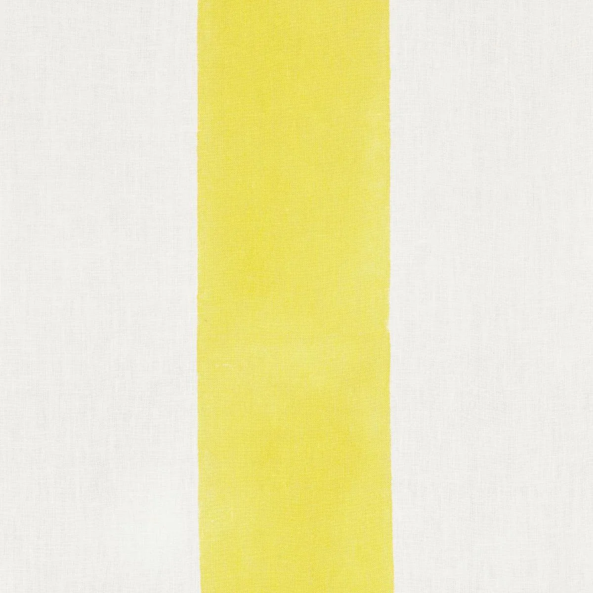 Schumacher 181812 Wide Hand Block Stripe Yellow fabric swatch