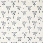 Schumacher 179810 Wild Carrot Hand Block Print Indigo fabric swatch