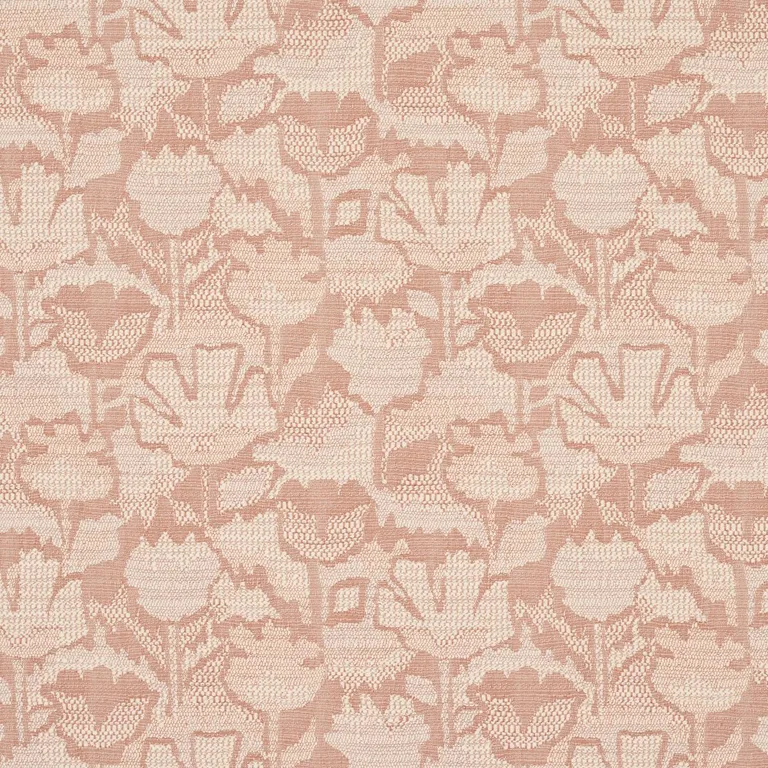 Schumacher 83452 Wild Flower Brick fabric swatch
