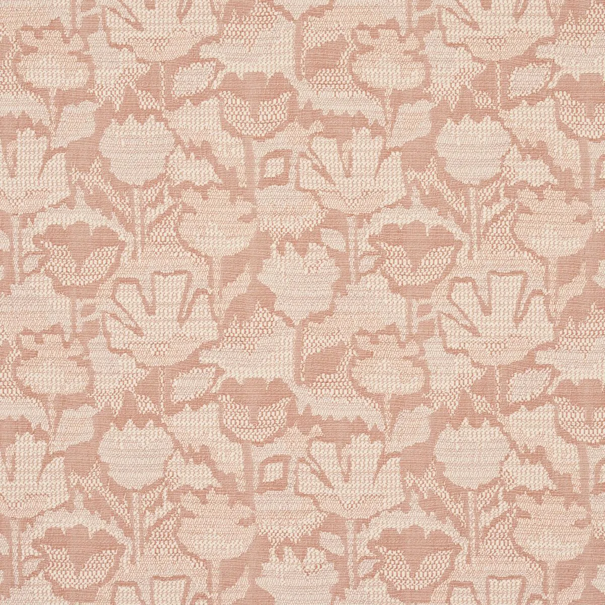 Schumacher 83452 Wild Flower Brick fabric swatch