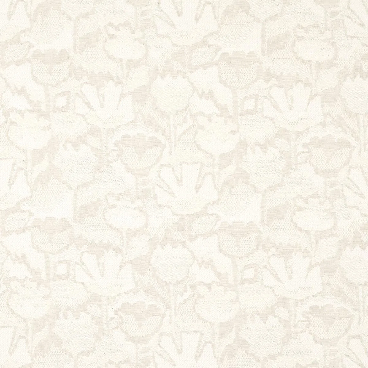 Schumacher 83451 Wild Flower Ivory fabric swatch
