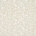 Schumacher 67190 Wildflower Embroidery Linen fabric swatch