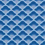Schumacher 77180 Wilhelm Blue fabric swatch