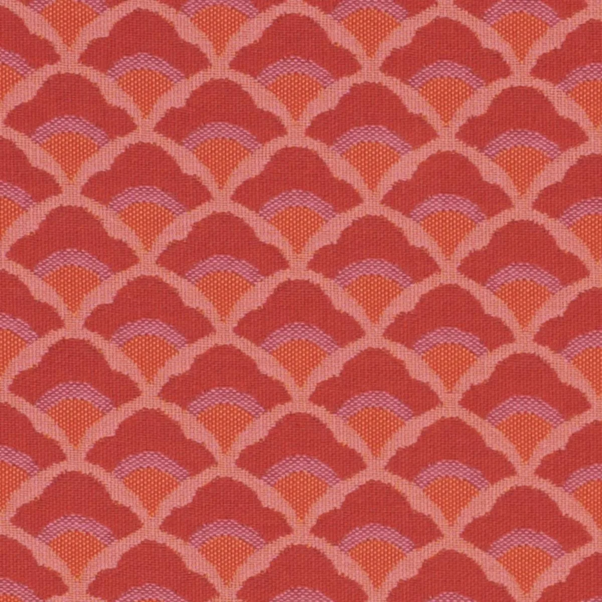 Schumacher 77181 Wilhelm Coral fabric swatch