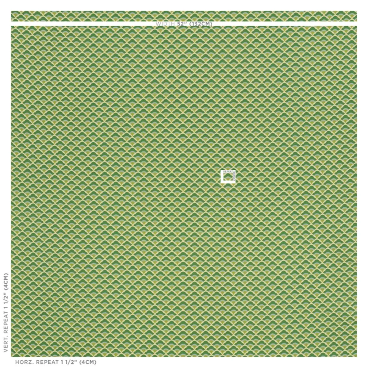 Schumacher 77182 Wilhelm Kelly Green fabric swatch
